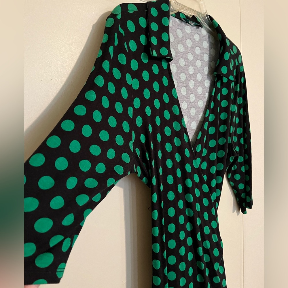 Ava Polka Dot Wrap Dress